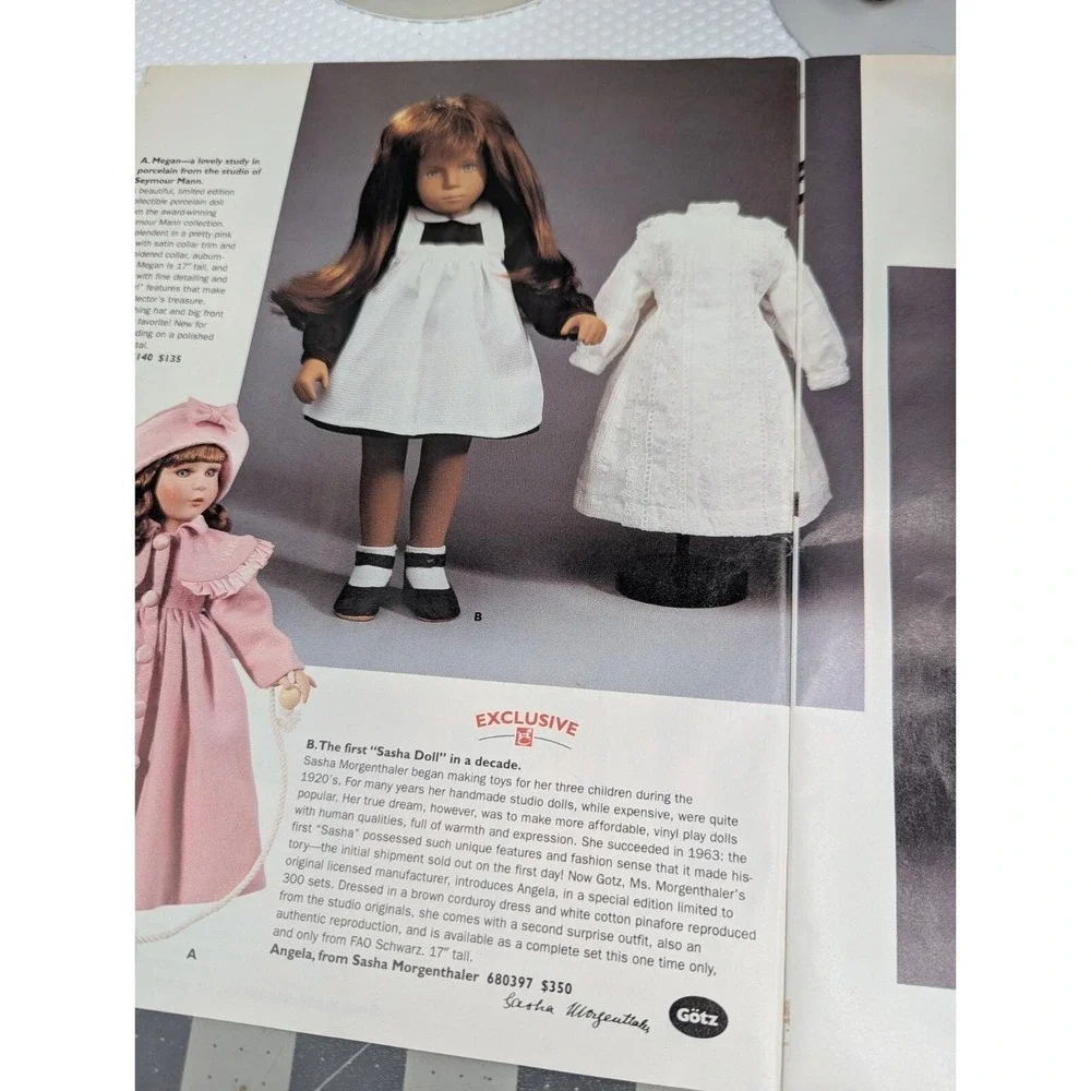 Gotz Sasha‎ Angela Doll Extra Outfit FAO Catalog Lot Tube